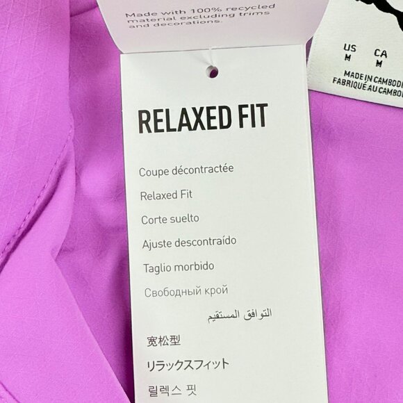 NWT Puma Women's Ripstop Pullover Relaxed Fit Wild Berry Lightweight Jacket Sz M - Picture 8 of 12